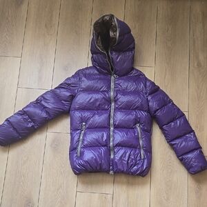 DUVETICA Purple Puffer Jacket SIZE EU 38